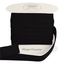 Biais Coton Noir 18mm par 5 mètres – designers-factory