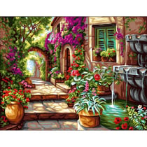 Princesse - Canevas antique Ruelle Provençale Rafael Angelo 50x65cm