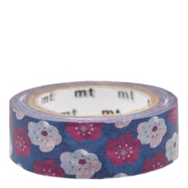 Masking tape SOUSOU Fleurs anémone - 7 m x 15mm