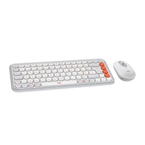 Ensemble clavier et souris - Logitech POP Icon Combo - Blanc - AZERTY