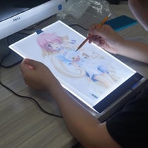 Tablette Graphique Ultra-Fine LED USB Pour Artistes Avec Contrôle Luminosité YONIS