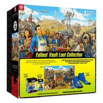 Fallout - Coffret cadeau Fallout Vault Loot Collection Puzzle, chaussettes, figurine et porte-clés