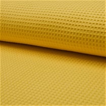 Tissu Nid d'abeille Jaune ocre