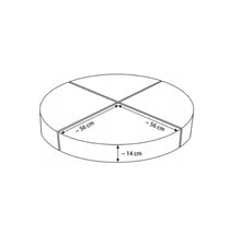 Set de 4 blocs en mousse blanc bleu pastel - Velinda - Vert