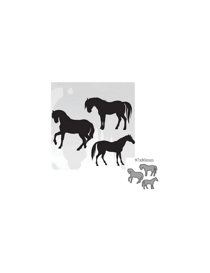 3 Dies chevaux au repos