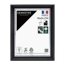 Cadre photo Pandore noir argent 18x24 cm