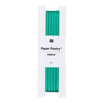 Ruban de satin bleu-vert 3 m