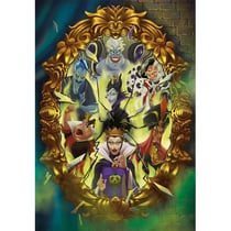 Puzzle disney les villains : malefique - ursula - cruella d'enfer - jafar 1000 pieces - collection disney - clementoni - 39812