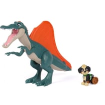 Pat patrouille le film mission dino : rex et grand stégosaure rugissant - figurine chien + dinosaure - SPIN MASTER