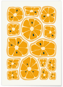 Affiche Rondelles d'Oranges | A3 : 29,7x42cm