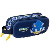 Trousse Sonic Prime 3D 21 CM - 2 compartiments