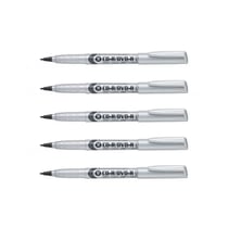 Lot de 5 marqueurs permanents CD/DVD pointe 2,0 mm - PENTEL - Noir