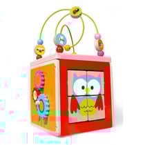 Cube multi-activites en bois - eveil premier age - scratch - 6181048