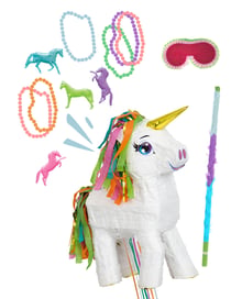 Piñata licorne Kawaii - Multicolore - 47 x 32 x 8 cm - PartyPro