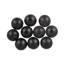 Perles en bois Noir mat 2 cm 8 pièces