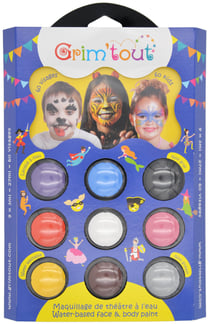 Palette Maquillage enfant 9 couleurs Zoo parade