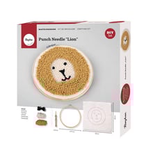 Kit Punch Needle - Lion - diamètre 21 cm