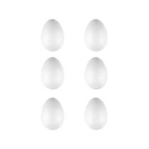 Oeuf en polystyrène 4,5 x 7 cm Lot de 6 pièces