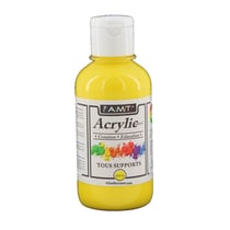 Peinture Acrylique en bouteille Jaune 200ml - Amt