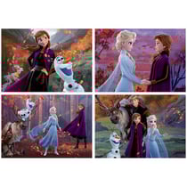 4 puzzles enfant de la reine des neiges ii 50 - 80 - 100 - 150 pieces - educa - 18640
