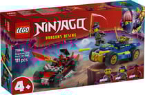LEGO Ninjago - Le duel en voitures de course de Rogue et Drix 71840