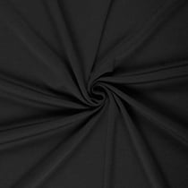 Tissu Jersey maille lourde Stefi gratté uni Noir