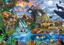 Puzzle 1500 pièces - Panorama de la Vie Sauvage - Schmidt Spiele