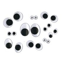 Yeux mobiles, assortis, 100 pces