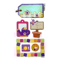 Stickers 3D - Adhésifs - Embellissements - Scrapbooking - Fleurs - Jardin