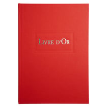 Livre d'or 1M 297x210 - Rouge - Le Dauphin