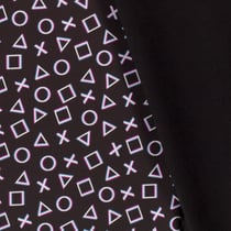 Tissu Softshell Digital Games sur fond Noir