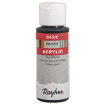 Peinture Acrylic, flacon 59 ml, noir
