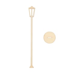 Lampadaire miniature - 2,5 x 22,5 cm - pour le monde des Lutin - Rico Design Bois