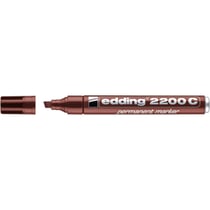 Marqueur permanent 1-5 mm - EDDING - Marron - Corps aluminium