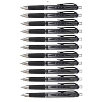 Lot de 12 Rollers encre gel Uni-Ball Impact Signo Broad UMN152/10S – Noir
