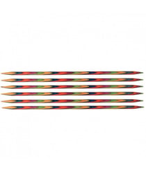 6 Aiguilles doubles pointes N°2,5 longueur 20 cm Symfonie - Knitpro taille n°2,5