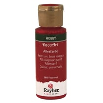 Peinture tous usages, flacon 59 ml, rouge feu