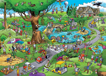 Puzzle 1000 pièces - DoodleTown: Une Affaire qui Roule - Cobble Hill