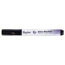 Crayon de marquage, noir, Pointe ronde 2 - 4mm, avec soupape