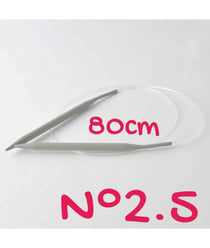 Aiguilles à tricoter circulaires Aluminium 2mm à 10mm X 80 cm - Rico Design taille n°2,5
