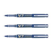 Stylo roller rechargeable Pilot - Hi-TechPoint V7 Begreen - Encre liquide bleue - Pointe moyenne