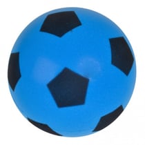 Ballon de football en mousse bleu 20 cm - taille 5 - jeu plein air