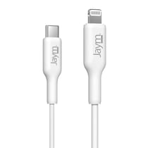 Jaym Câble de Charge et Synchronisation de donnée USB-C / Lightning MFI PD 3.0 3A 2M Blanc