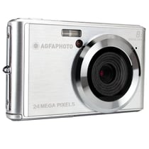 AGFA PHOTO Realishot DC5500 - Appareil Photo Numérique Compact, 24 MP, Ecran LCD 2,4", Zoom Digital 8x, Vidéo HD 720p, Mémoire Externe SD, Batterie Lithium - Silver