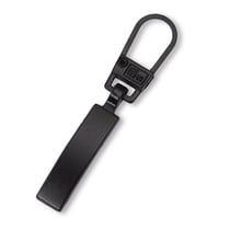 Tirette fashion-zipper classic, métal noir