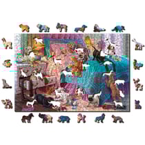 Wooden City Puzzle: NAUGHTY PUPPIES 505/50, en bois, 8+