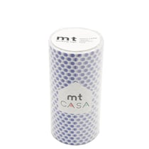 MT CASA POIS 10cm bleu foncé - dot night blue - 10 m x 100mm