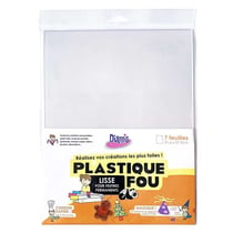 14 feuilles de plastique fou - cristal