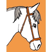 LUC - Kit canevas enfant Cheval 20x25cm