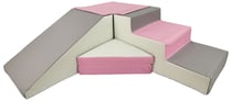 Set de 4 blocs en mousse pour le jeu blanc, rose, gris - Velinda